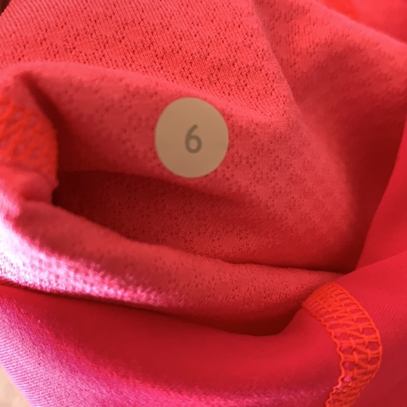 Lululemon Ta Ta orange pink tank sz 6 - Picture 7 of 7